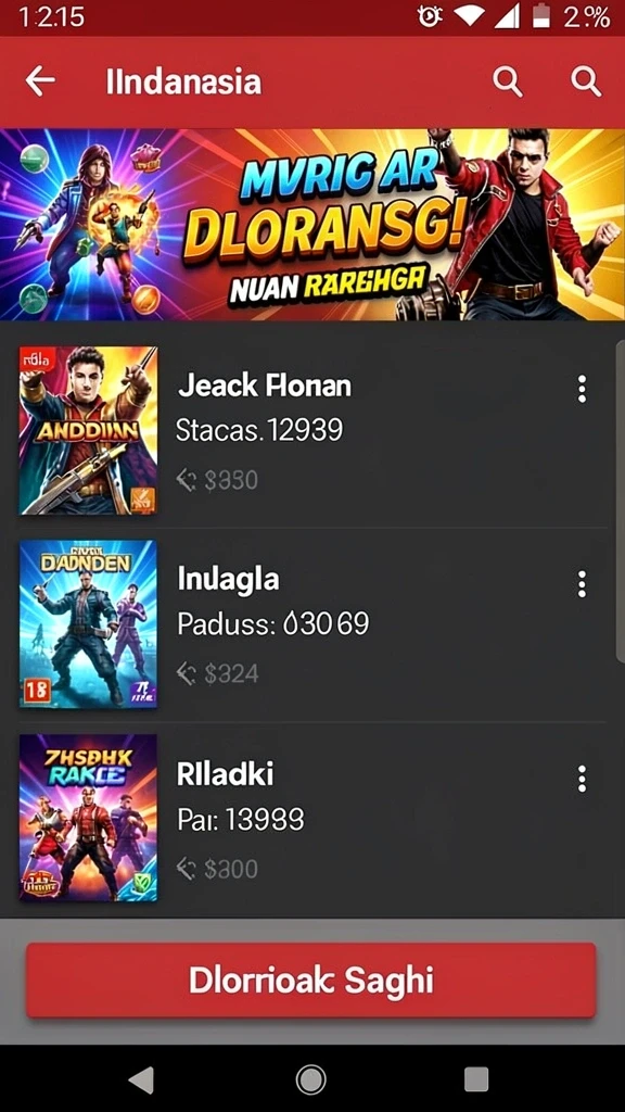 Berbagai pilihan permainan slot yang menantang.