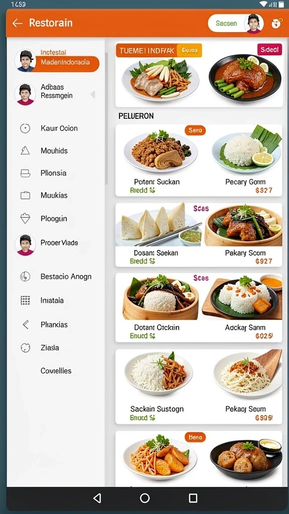 Desain antarmuka yang user-friendly.