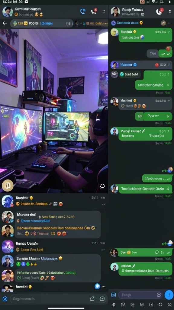 Screenshot 1: Tampilan antarmuka permainan yang menarik.
