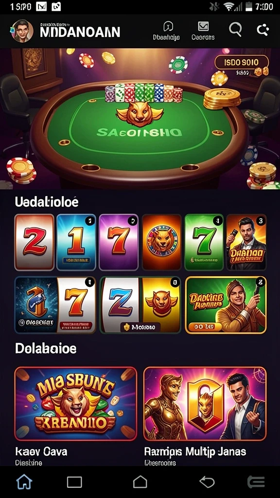 Berbagai jenis permainan poker untuk dipilih.