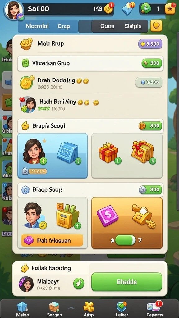 Grafis warna-warni yang membuat game semakin seru.