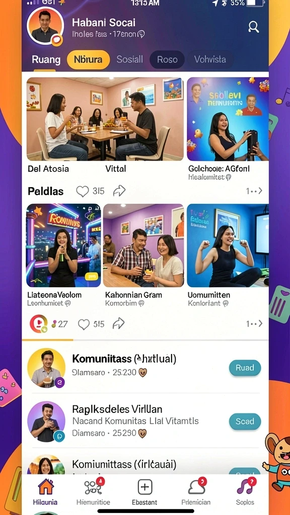 Berbagai pilihan permainan yang mengasyikkan.