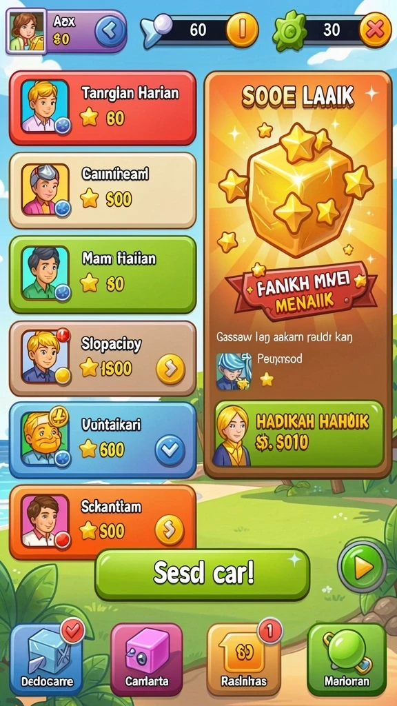Tampilan antarmuka yang modern dan sederhana.