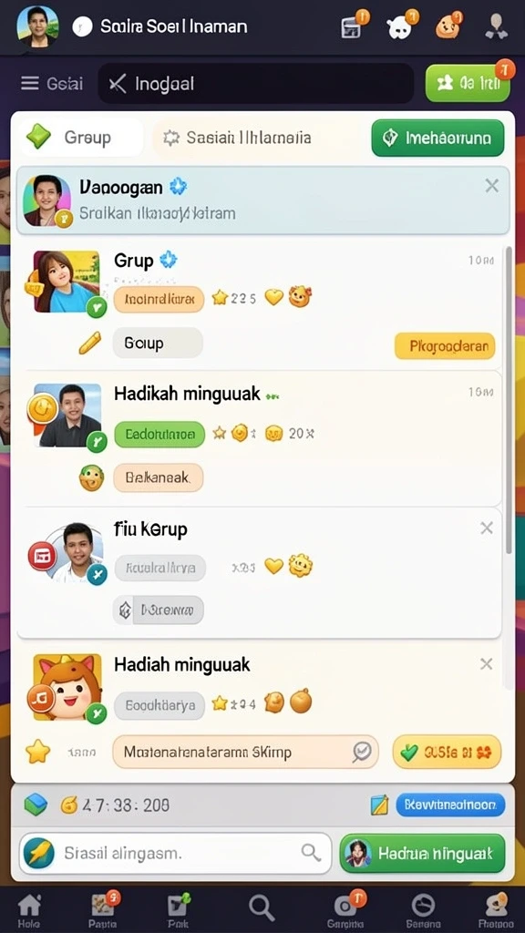 Tampilan grafis yang menarik dan hidup.