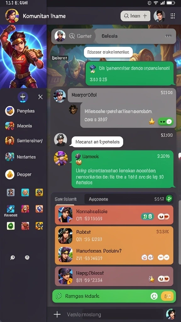 Screenshot menampilkan tampilan antarmuka permainan yang menarik.