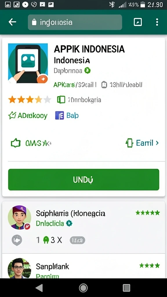 Screenshot menunjukkan leaderboard dengan peringkat pemain.