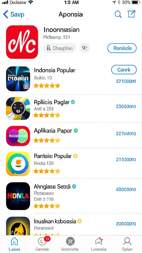Tampilan awal permainan yang menarik dan mudah dinavigasi.