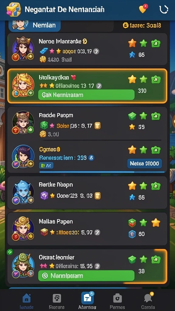 Gameplay yang adiktif dan penuh tantangan.