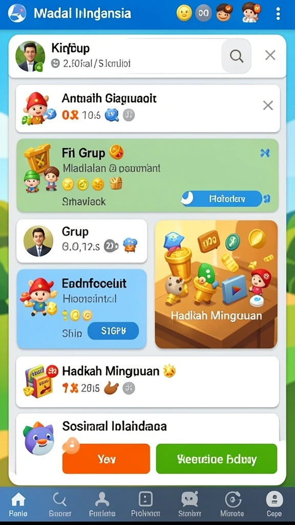 Tampilan antarmuka yang intuitif dan menarik.