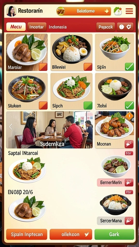 Momen seru di setiap event dalam game.