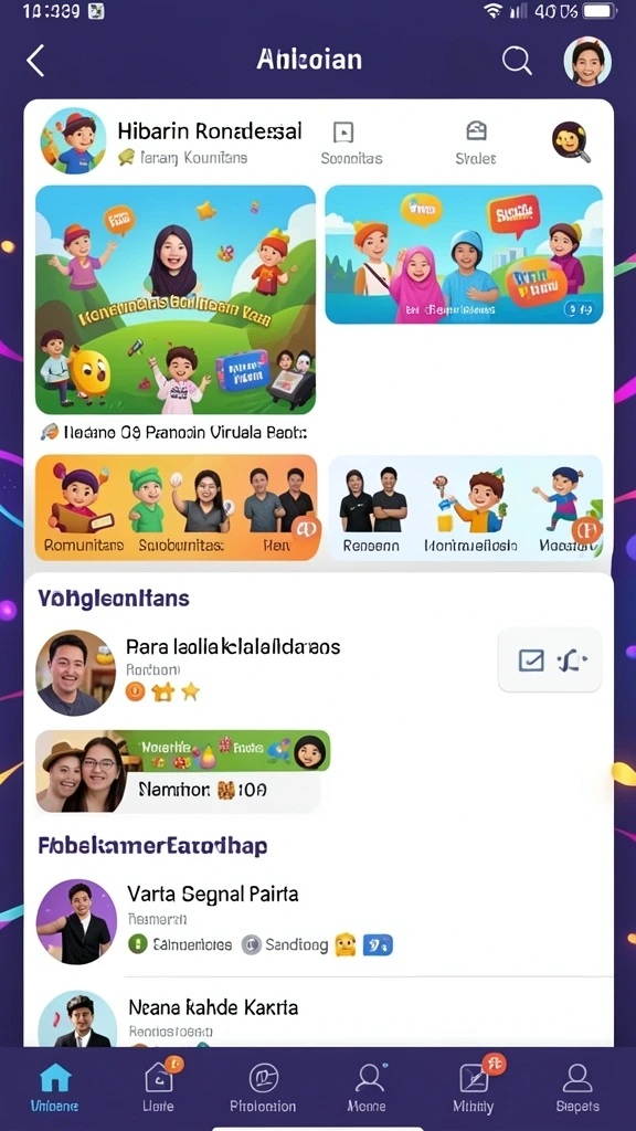 Tampilan permainan yang menarik dan interaktif.