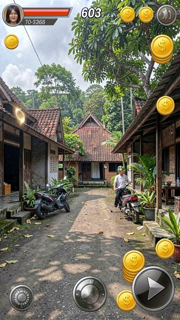 Tampilan awal aplikasi V21 yang menarik dan user-friendly.