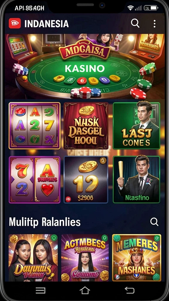 Tampilan utama yang menarik dan intuitif.