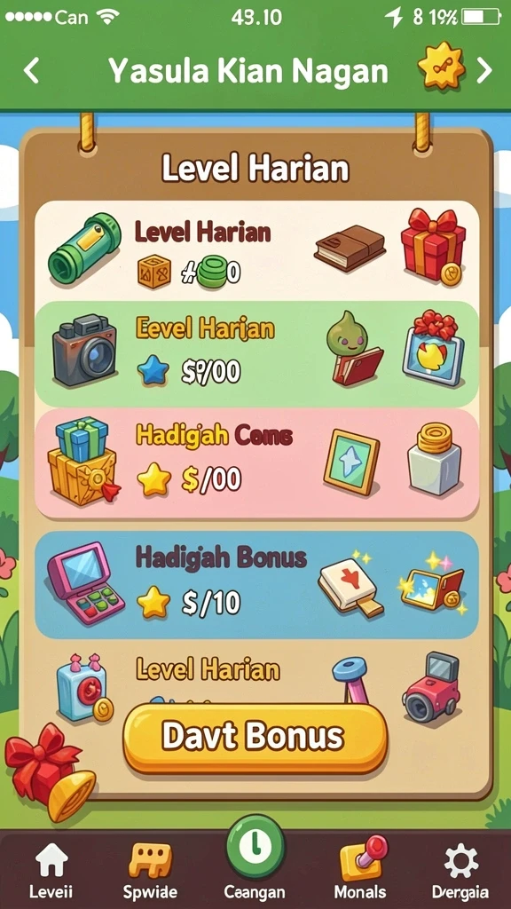 Setiap level menawarkan tantangan unik dan menarik.
