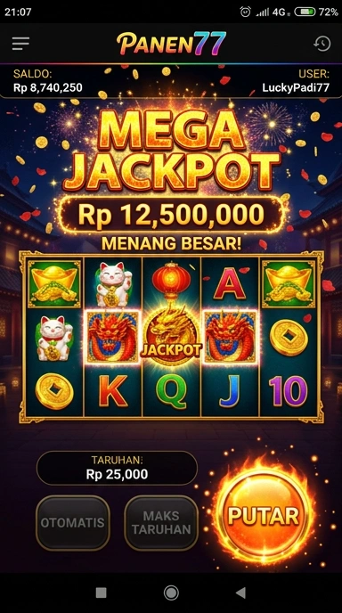 panen77 — layar beranda